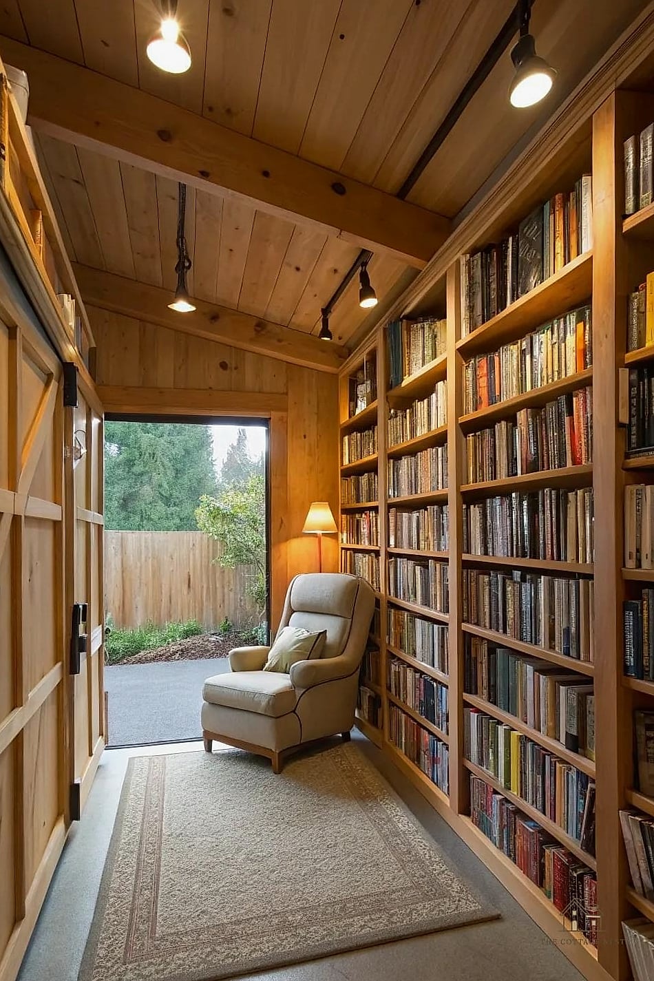 40 Clever Garage Conversion Ideas for Every Style 31 Home Library