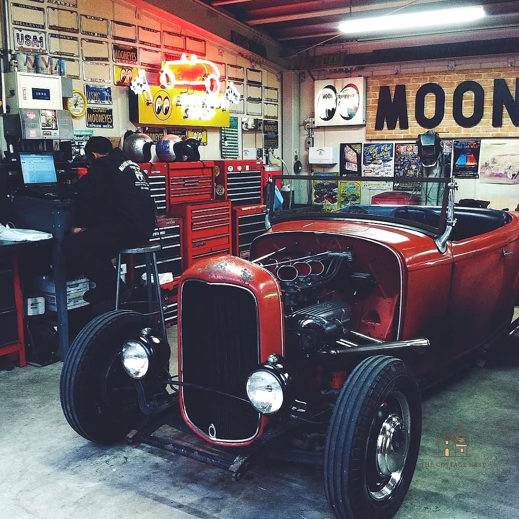 50 Clever Garage Man Cave Ideas for Every Style 35 Hot Rod Garage Aesthetic