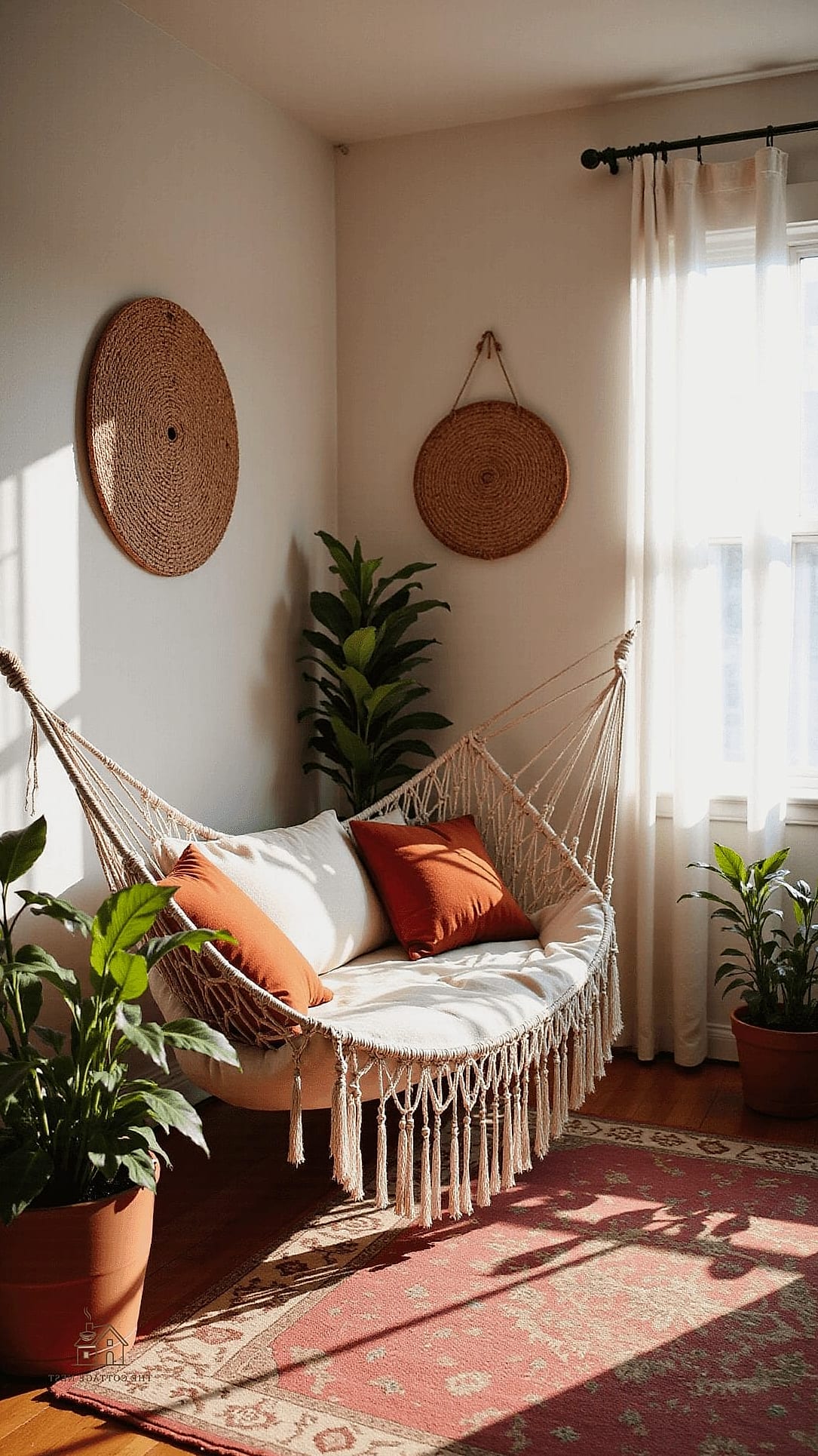 45 Dreamy Boho Bedroom Ideas That Feel Like a Retreat 29 Incorporate a Hammock Chair in the Corner