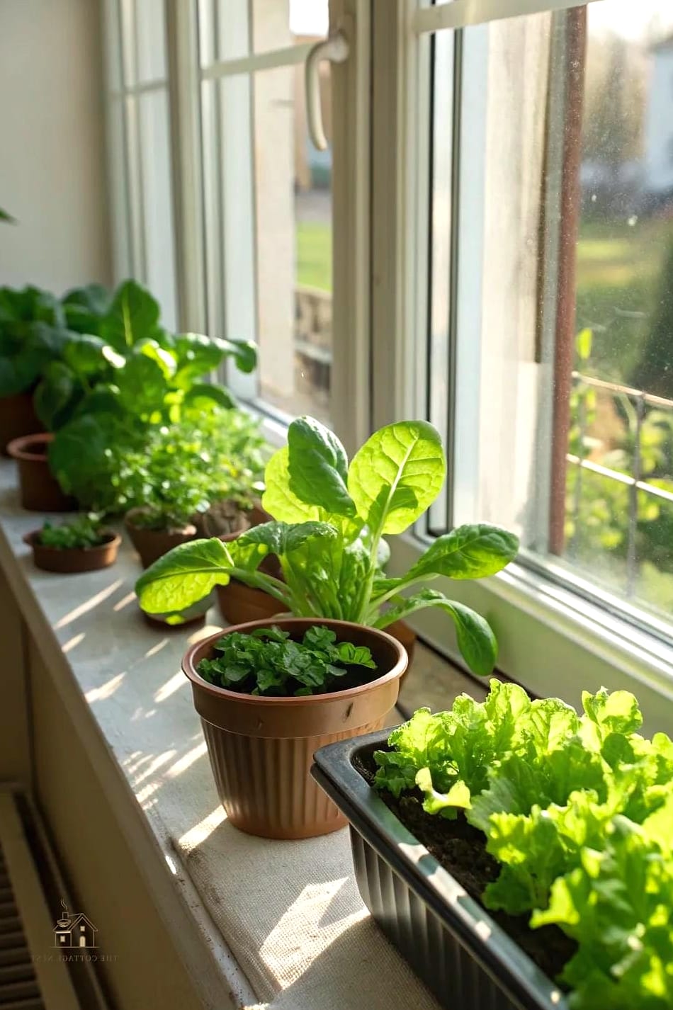 50 Clever Vegetable Garden Ideas for Every Style 47 Indoor Windowsill Micro Garden