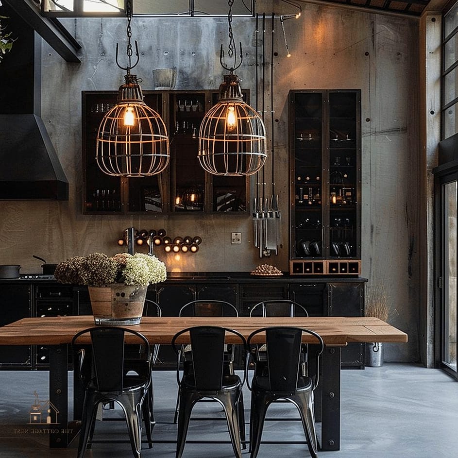 50 Cozy Dining Room Lighting Over Table Worth Pinning 18 Industrial Cage Pendant
