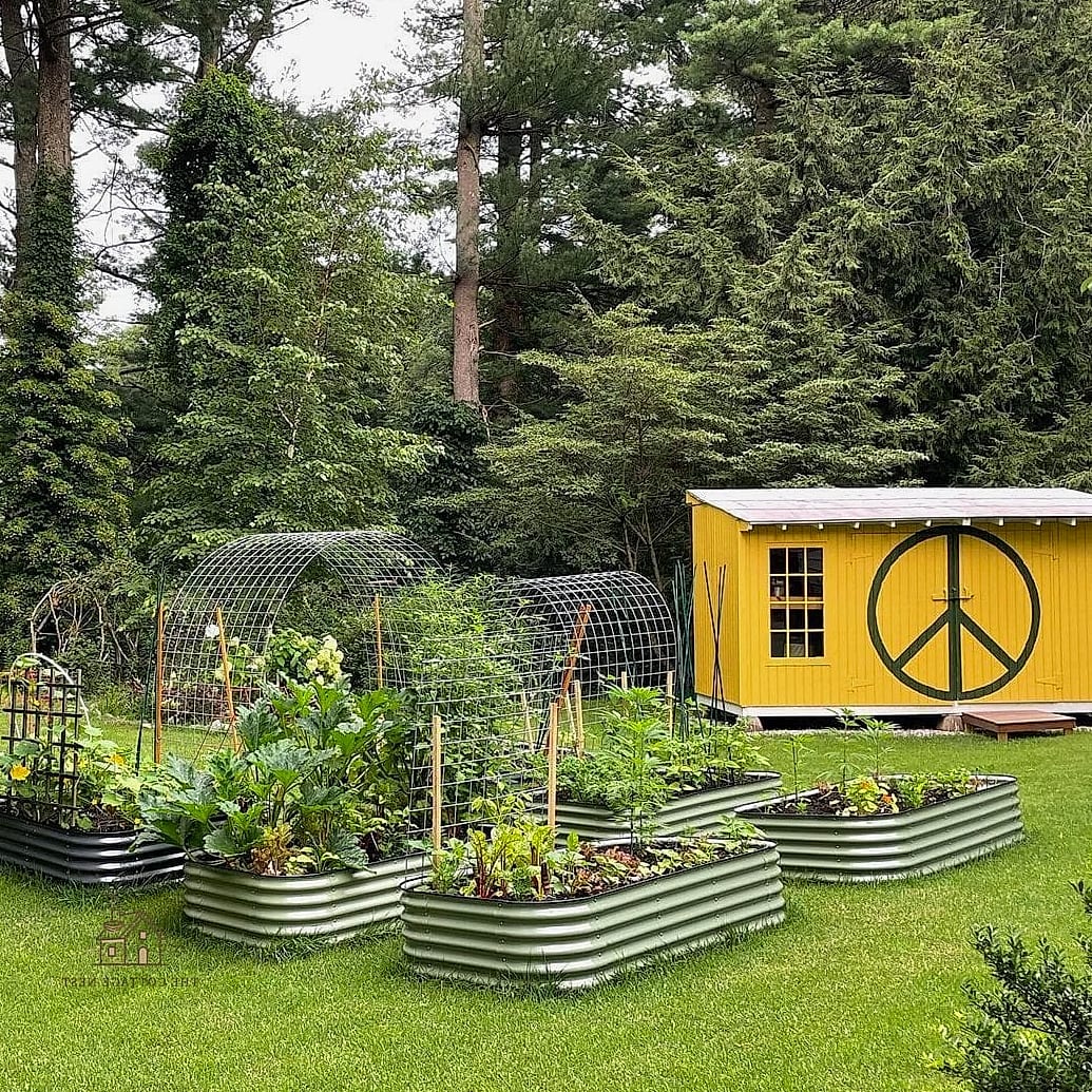 50 Clever Vegetable Garden Ideas for Every Style 49 Industrial Chic Metal Beds