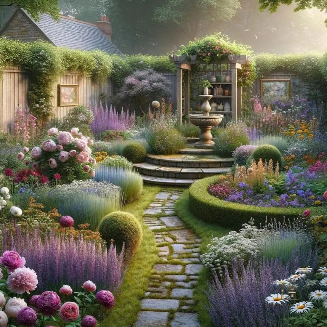 30 Dreamy English Garden Ideas to Try This Season 13 Install a Small Reflecting Pond