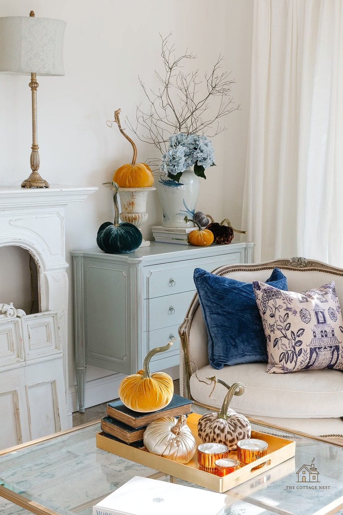 35 Creative Fall Living Room Decor That Will Inspire You 25 Introduce Velvet Pillows in Jewel Tones