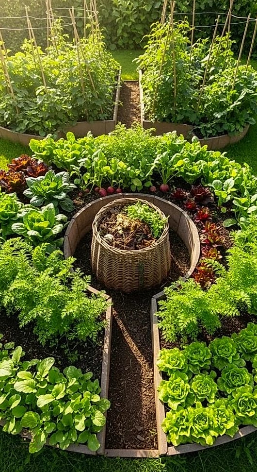 50 Clever Vegetable Garden Ideas for Every Style 6 Keyhole Garden Bed