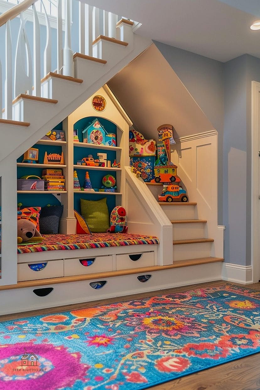 25 Gorgeous Under Stairs Ideas That Are Totally Doable 8 Kids' Play Fort