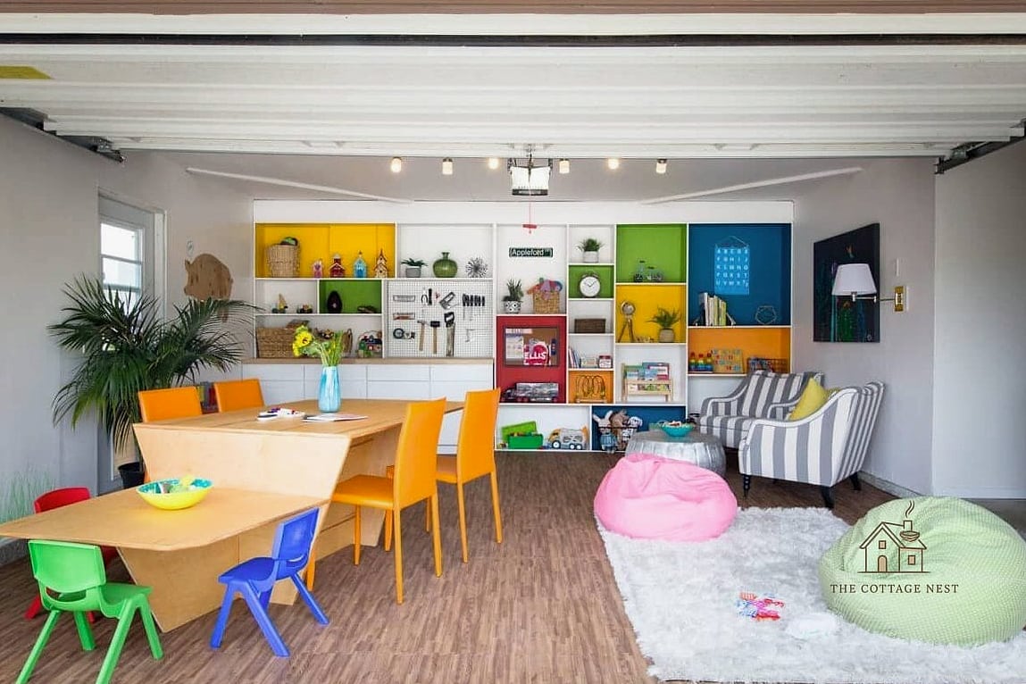 40 Clever Garage Conversion Ideas for Every Style 8 Kids' Playroom