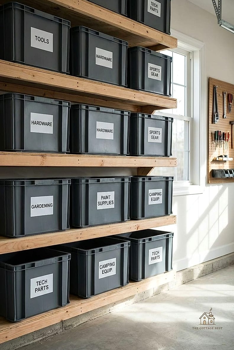 45 Stunning Garage Organization Ideas You'll Absolutely Love 46 Label Maker Organization System