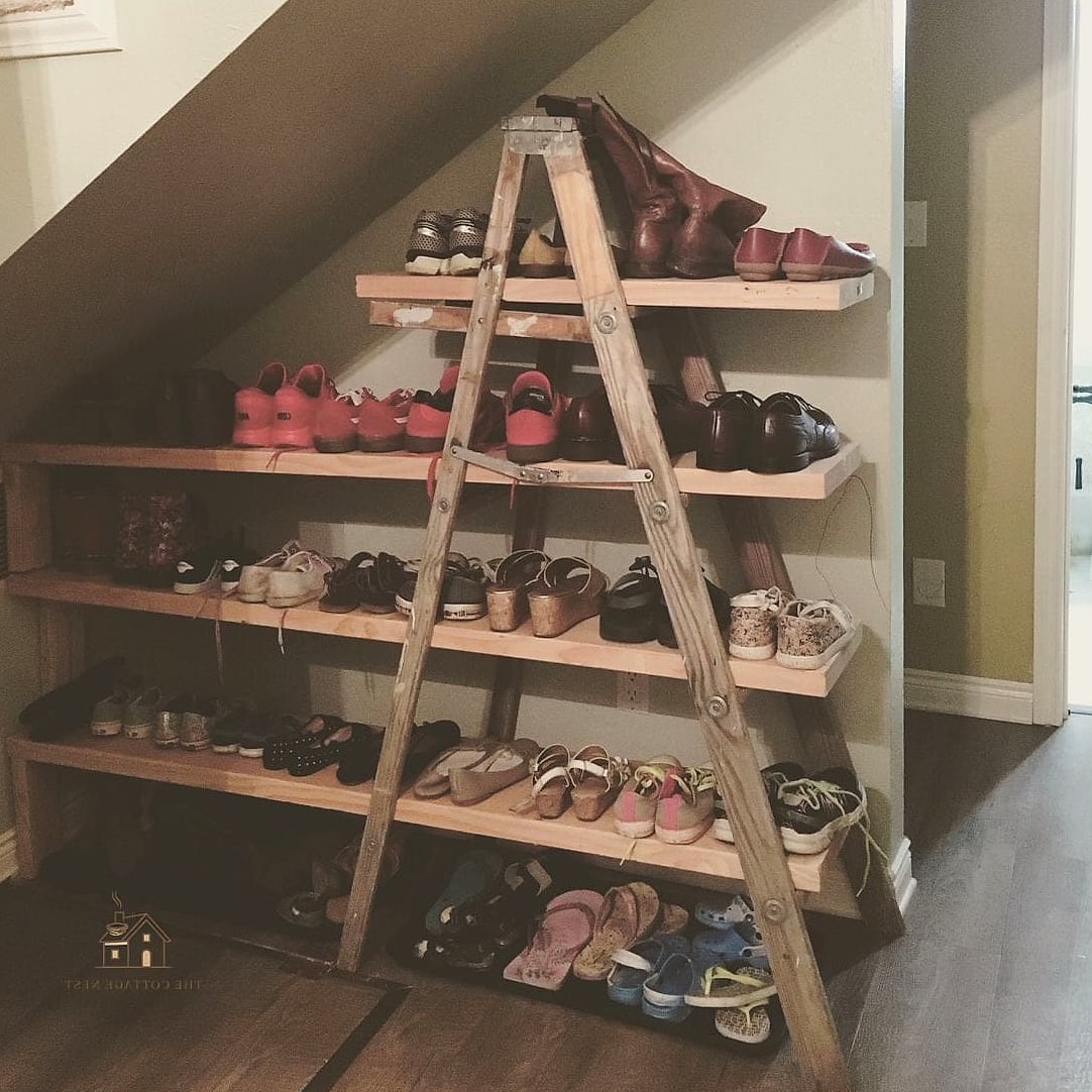 Ladder Shelf Shoe Display