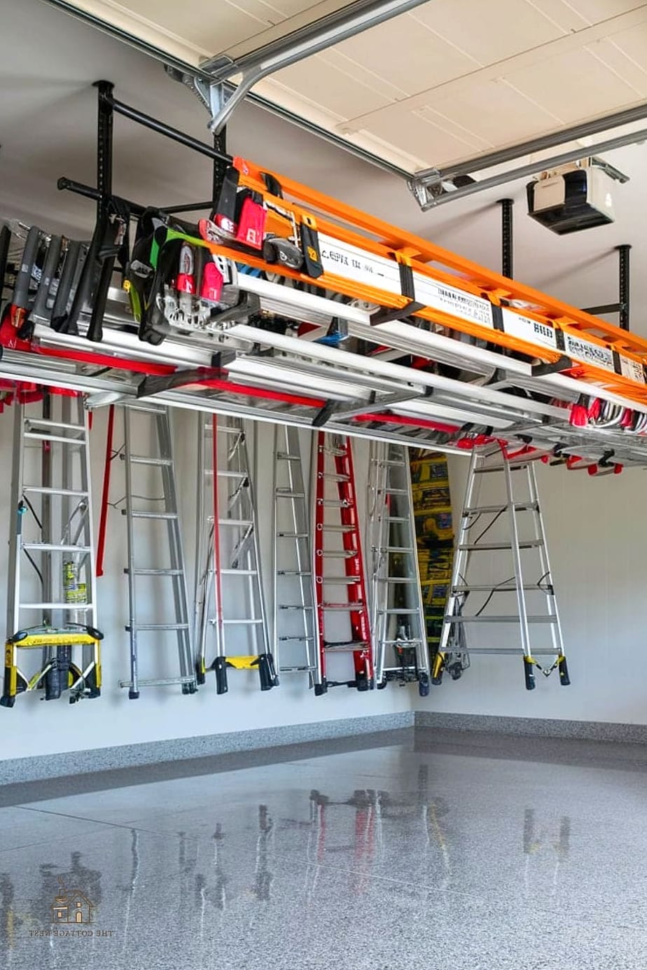 45 Stunning Garage Organization Ideas You'll Absolutely Love 26 Ladder Storage Hooks