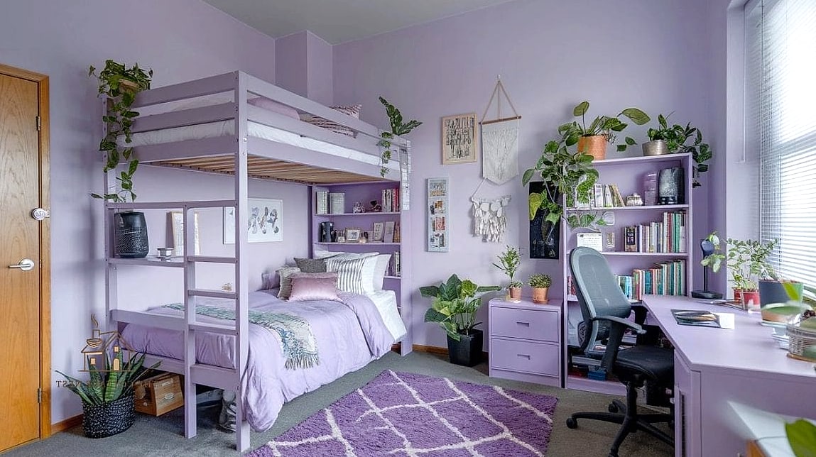 40 Amazing Purple Dorm Room Ideas on a Budget 27 Lavender Bath Towels for a Coordinated Look