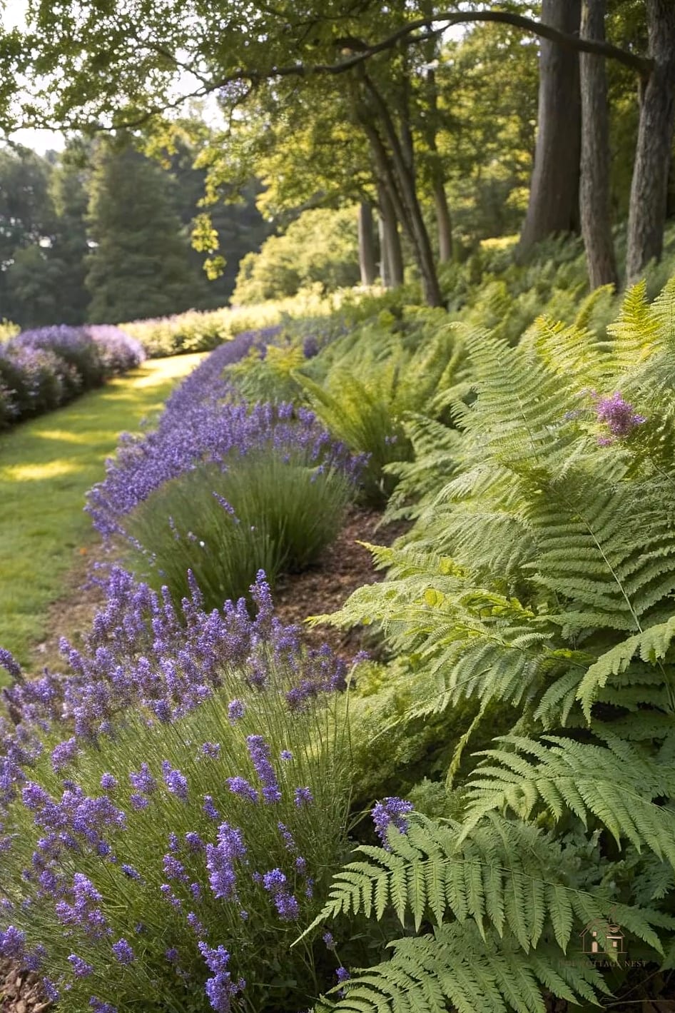 50 Beautiful Garden Border Ideas to Transform Your Space 10 Lavender Border