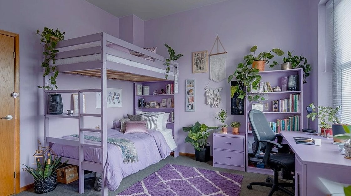 40 Amazing Purple Dorm Room Ideas on a Budget 19 Lavender Scented Candles for Ambiance