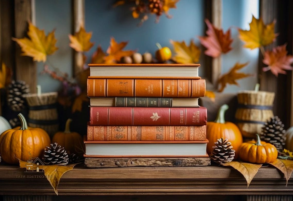 Layered Books with Seasonal Toppers