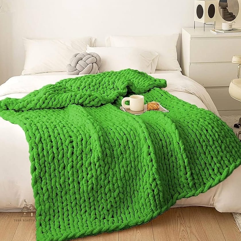 40 Dreamy Green Dorm Room Ideas to Try This Season 31 Layered Green Throw Blankets