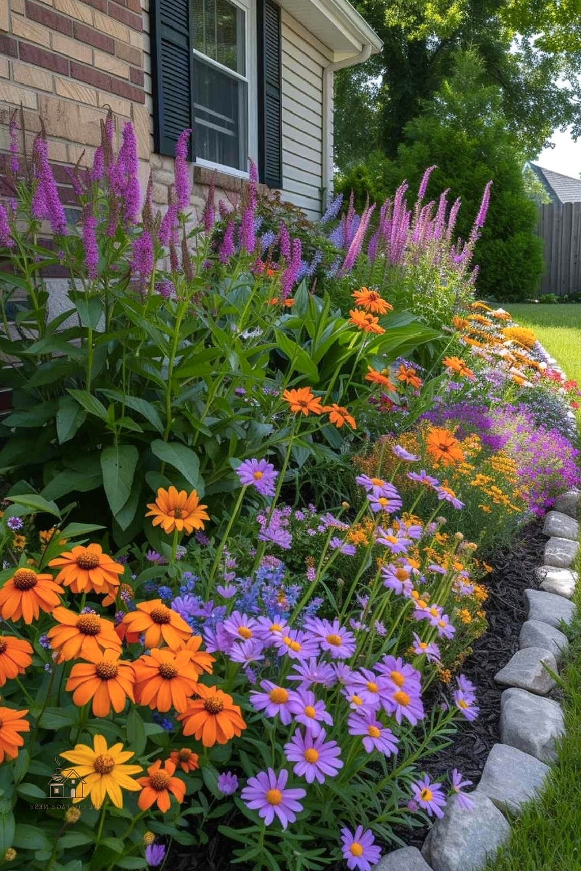 45 Stunning Corner Flower Bed Ideas You'll Absolutely Love 11 Layered Height Corner Design