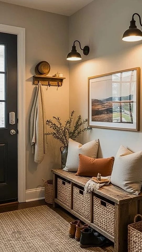 20 Cozy Apartment Entryway Ideas Worth Pinning 7 Layered Lighting Instead of One Overhead Fixture