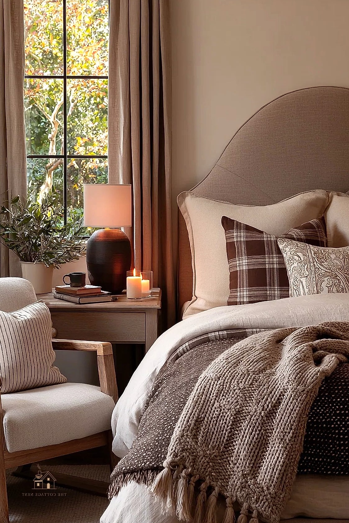 35 Stunning Fall Bedding You'll Absolutely Love 5 Layered Neutral Bedding