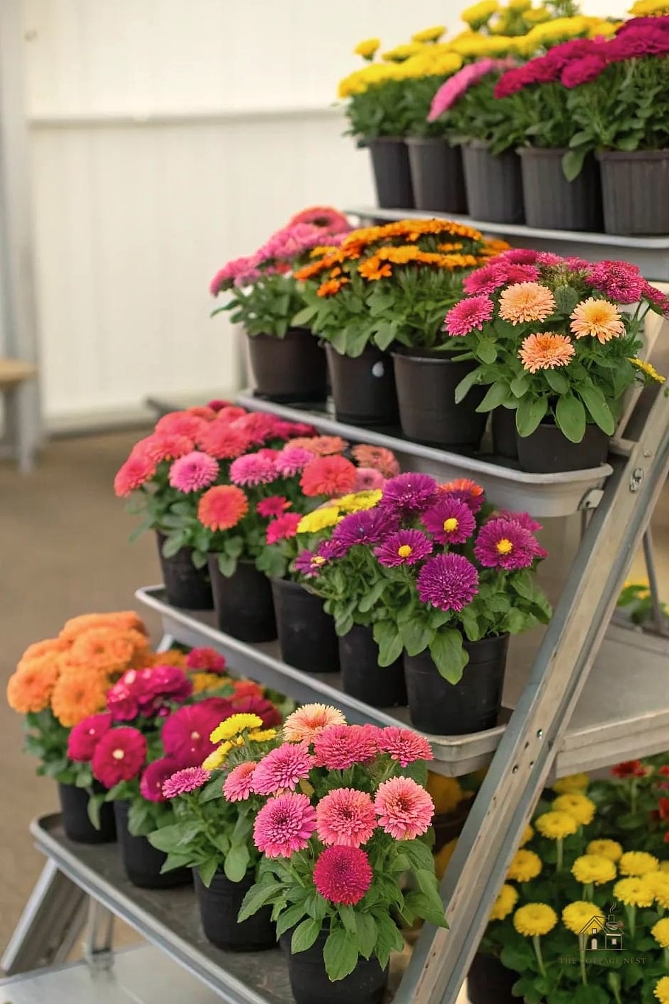 40 Amazing Zinnias Garden Ideas on a Budget 18 Layer Heights in a Tiered Planter Stand