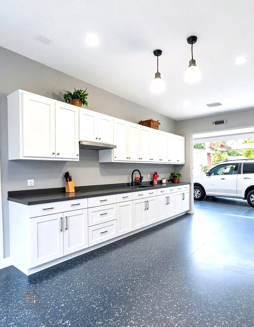 50 Amazing Garage Paint Colors Walls Ideas on a Budget 19 Light Gray with Blue Undertones