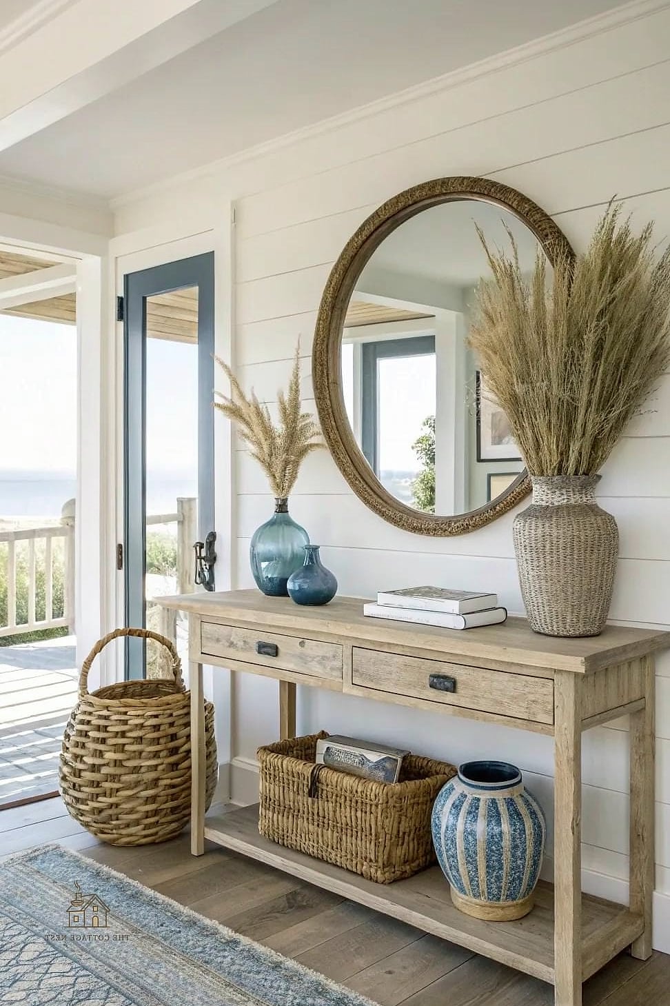 Light Wood Console Table
