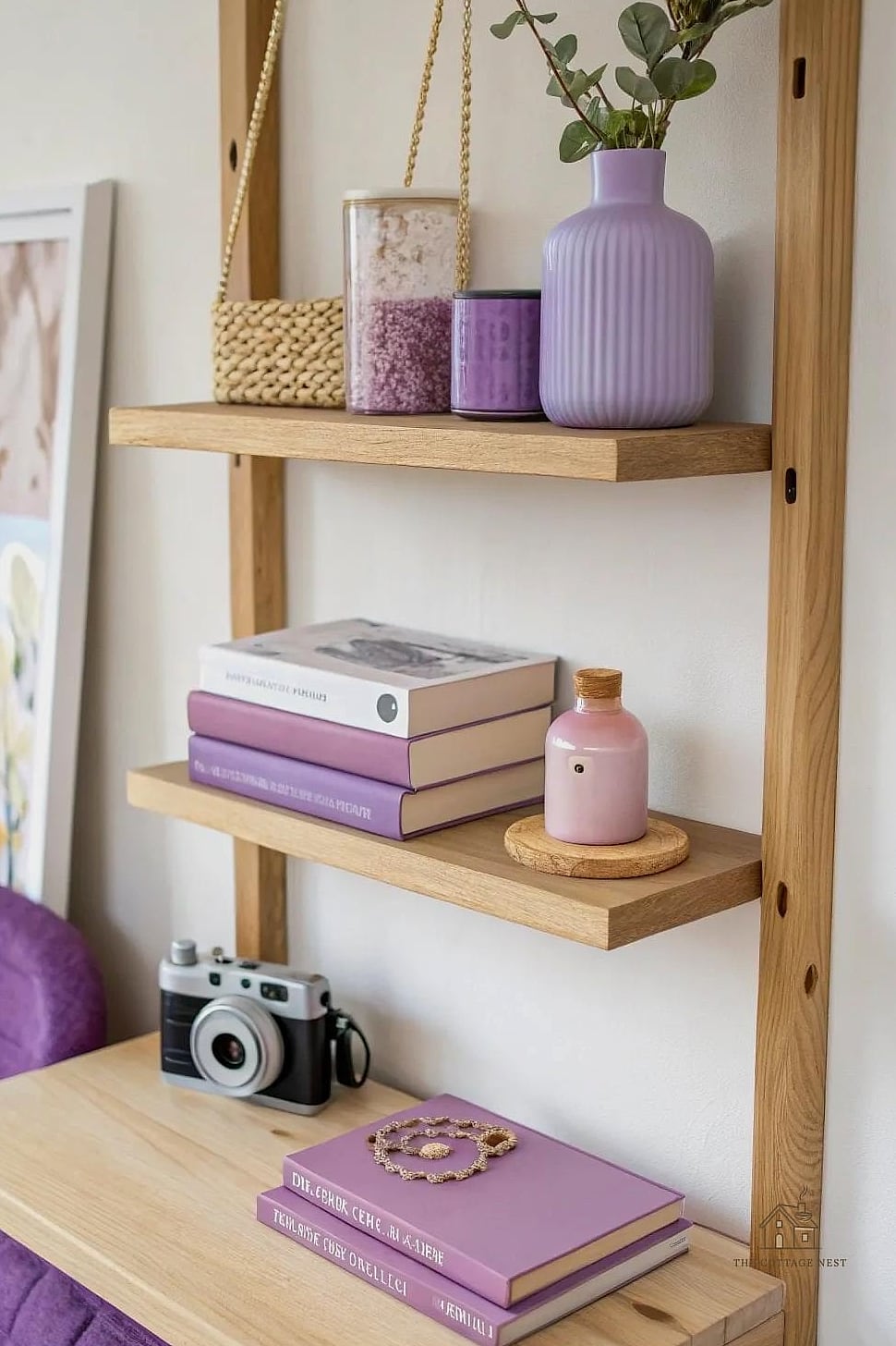 40 Amazing Purple Dorm Room Ideas on a Budget 39 Lilac Storage Cube Ottoman