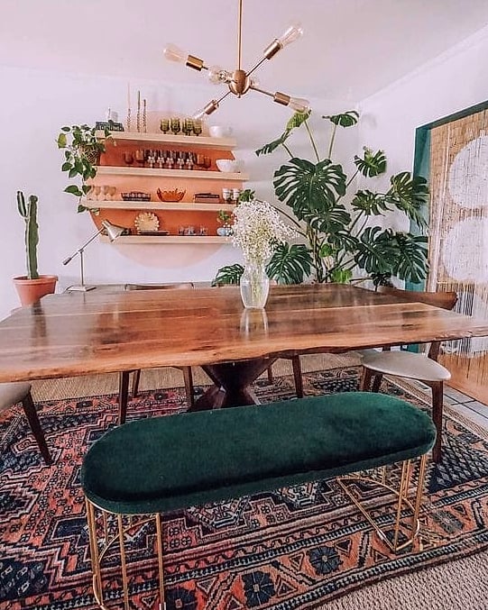 40 Cozy Boho Dining Room Decor Ideas Worth Pinning 6 Live Edge Wood Table