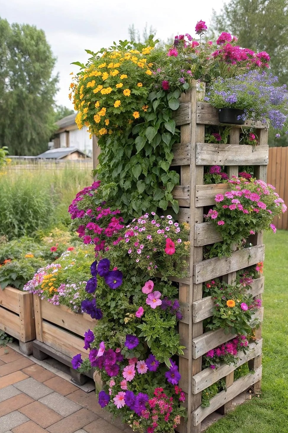 45 Creative Pallet Garden Ideas That Will Inspire You 13 Living Wall for Small Balconies