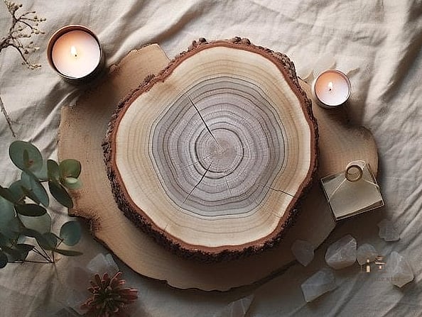 Log Slice Serving Board Display