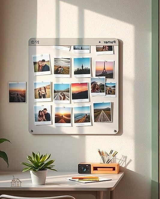 35 Brilliant Dorm Room Wall Decor to Copy Right Now 35 Magnetic Photo Board