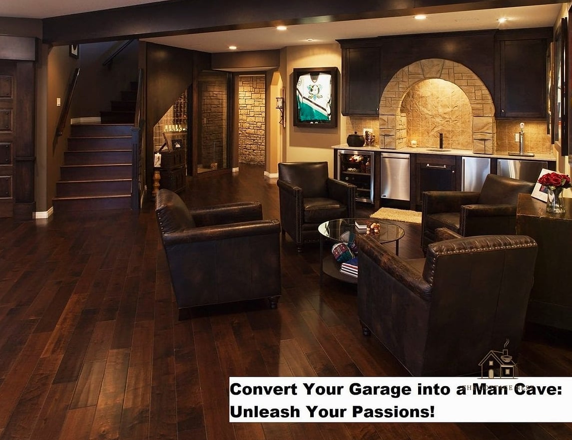 50 Clever Garage Man Cave Ideas for Every Style 24 Man Cave with a Half Bath