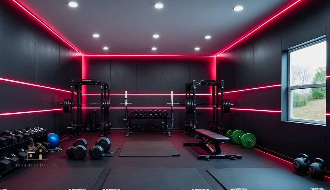 50 Beautiful Garage Gym Ideas to Transform Your Space 20 Matte Black Equipment Palette