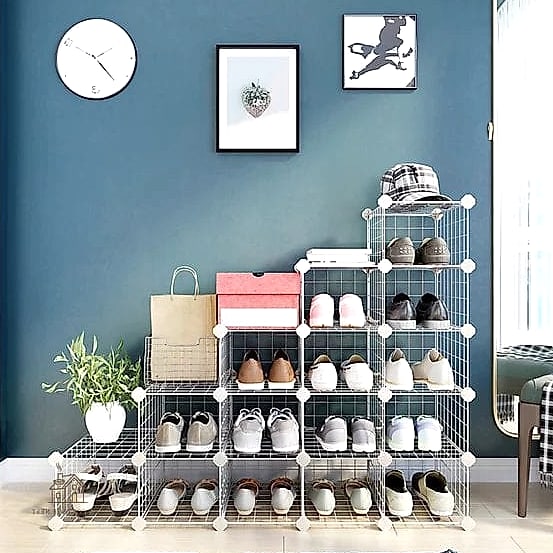 Metal Wire Shoe Rack