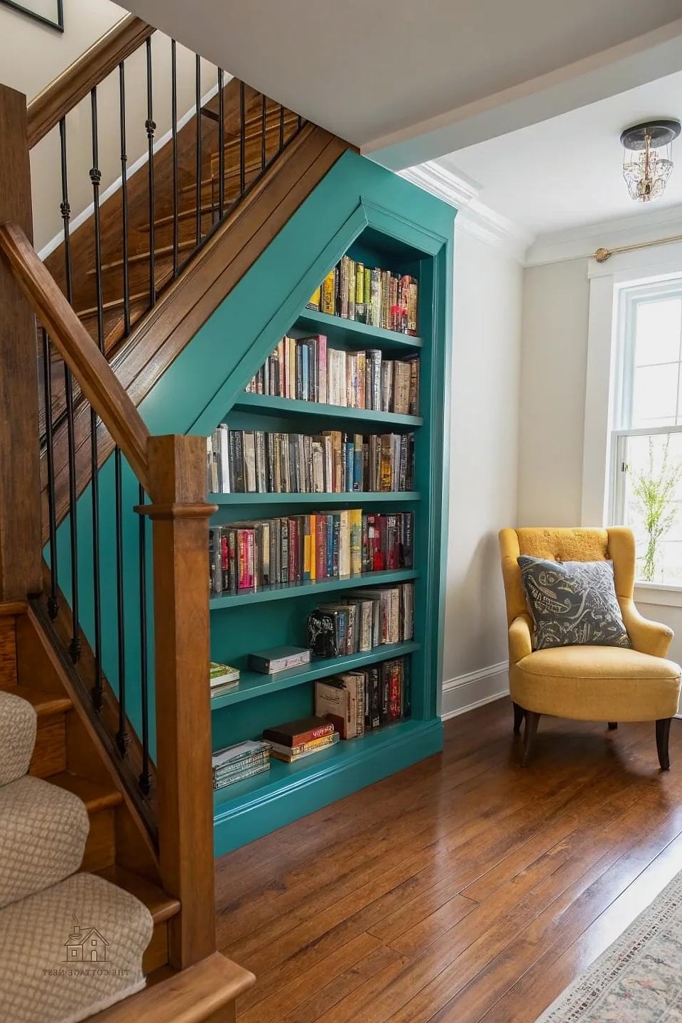 Mini Library with Ladder