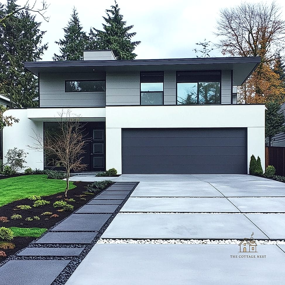 15 Creative Trendy Driveway Gate Ideas That Will Inspire You 16 Minimalist Flat Panel Driveway Gate