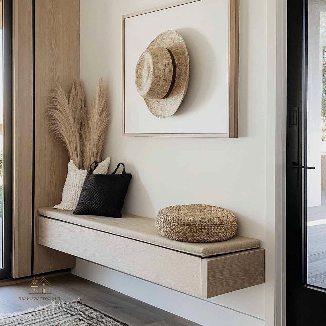30 Amazing Entryway Bench Ideas on a Budget 31 Minimalist Floating Shelf Bench