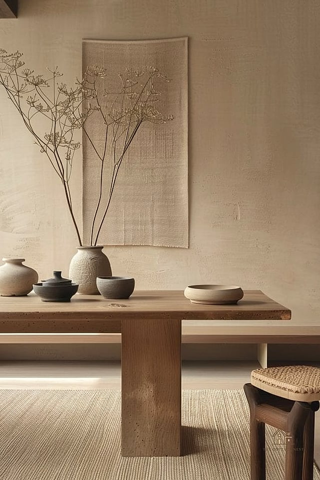 45 Gorgeous Japandi Dining Room Ideas That Are Totally Doable 15 Minimalist Table Runner