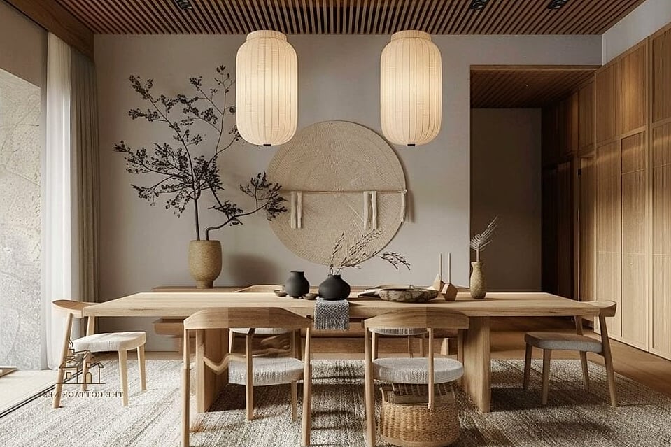 45 Gorgeous Japandi Dining Room Ideas That Are Totally Doable 36 Minimalist Wall Clock