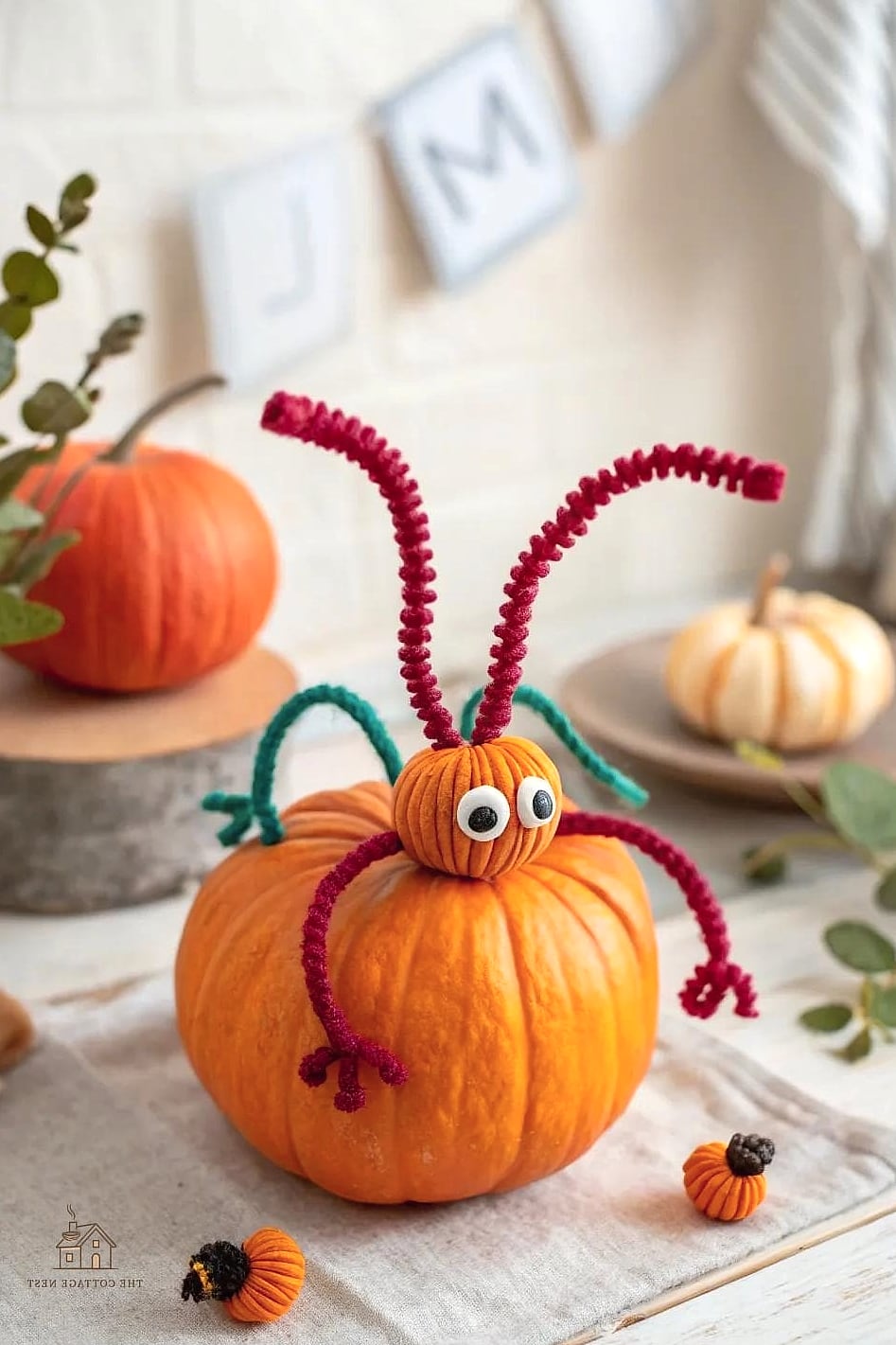 15 Creative Beautiful Fall Front Porch Decor Ideas That Will Inspire You 7 A Mini Pumpkin Patch in Corner Planters