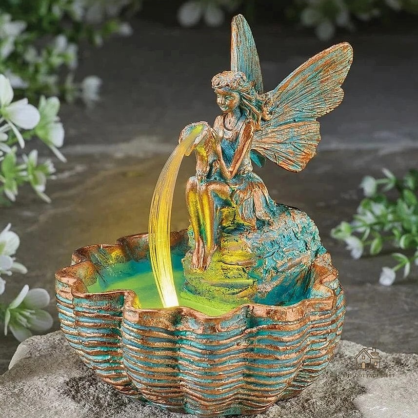 Mini Solar Fountain for a Fairy Garden