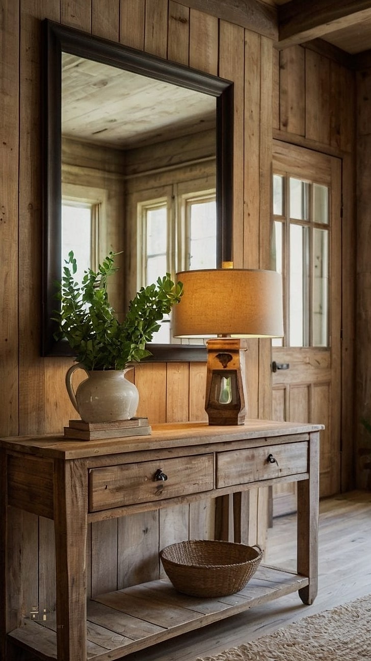 45 Creative Entryway Mirror Ideas That Will Inspire You 22 Mirror with a Distressed or Antiqued Finish