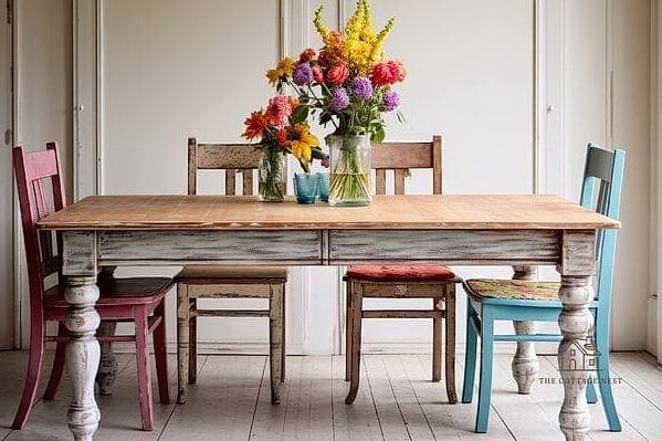 40 Beautiful Dining Room Table Decor Ideas to Transform Your Space 16 Mismatched Vintage Vases