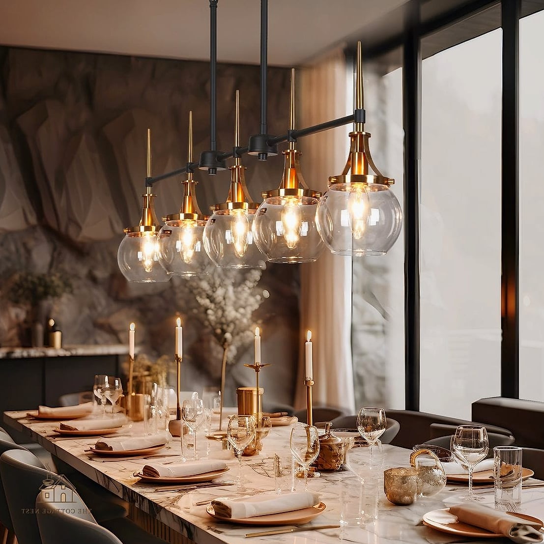 15 Stunning Black Dining Table Decor Ideas You'll Absolutely Love 5 Mix in Brass or Gold Hardware Accents