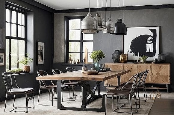 40 Beautiful Dining Room Table Decor Ideas to Transform Your Space 26 Mixed Metal Accents