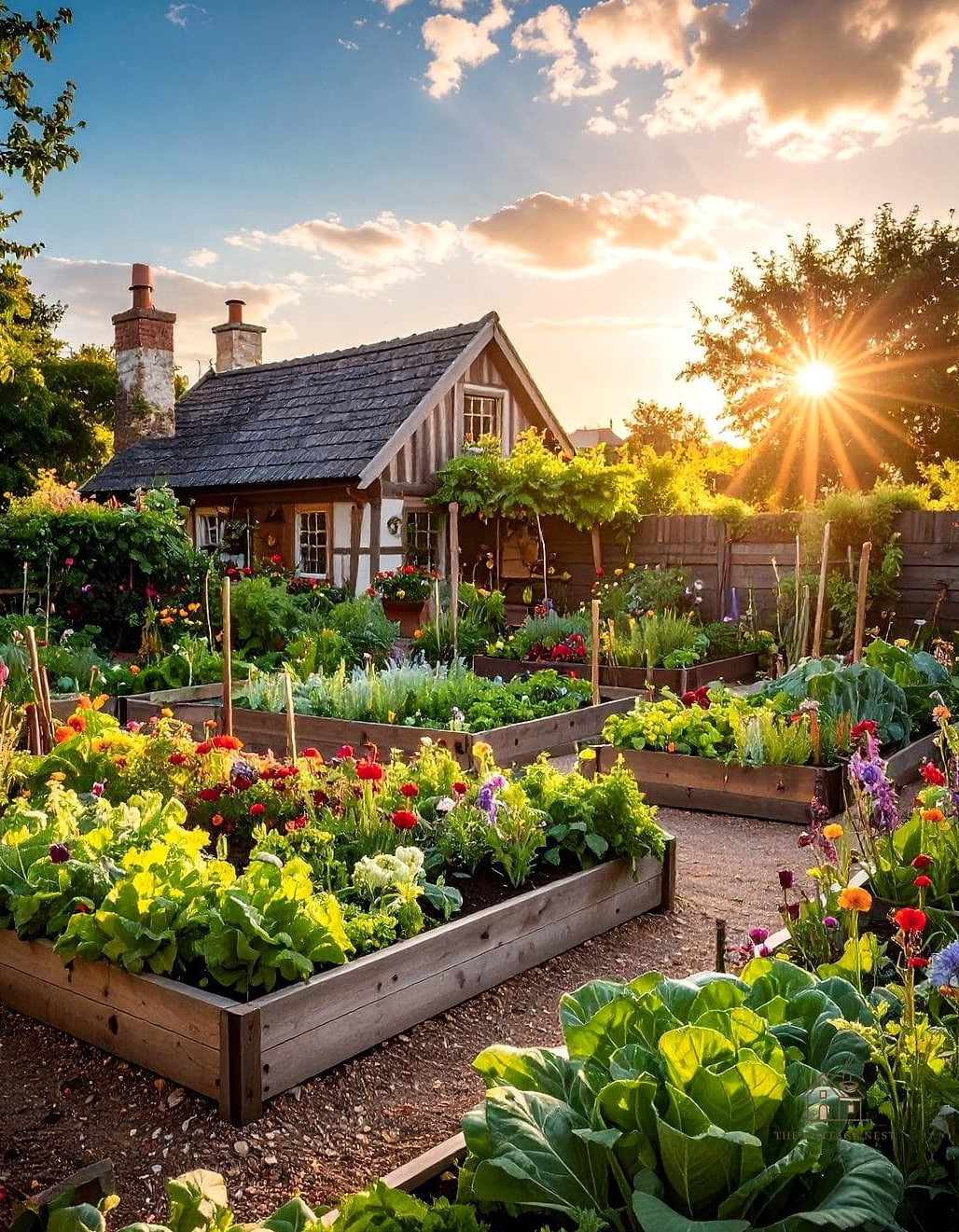 35 Brilliant Cottage Garden Ideas to Copy Right Now 5 Mix Vegetables Right Into the Flower Beds