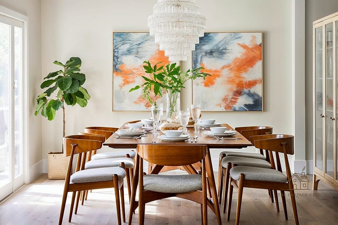 30 Amazing Dining Room Decor Ideas on a Budget 20 Mix Wood Tones Intentionally