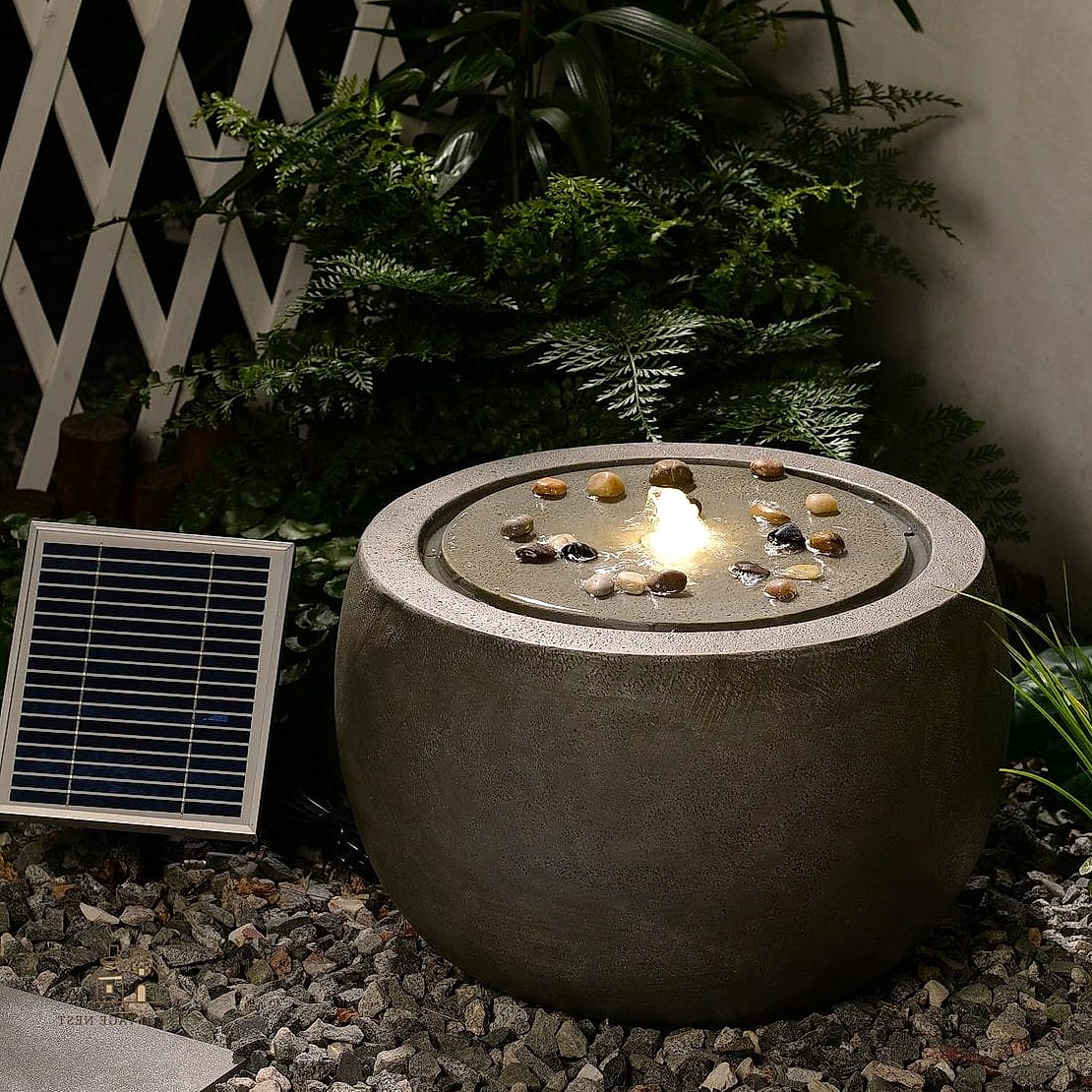 Modern Concrete Sphere Fountain