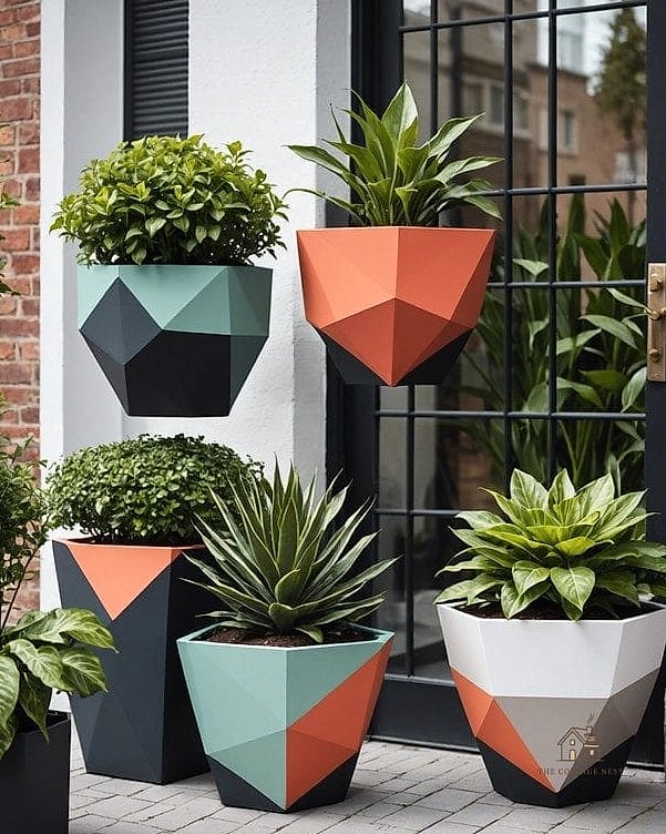 Modern Geometric Planters