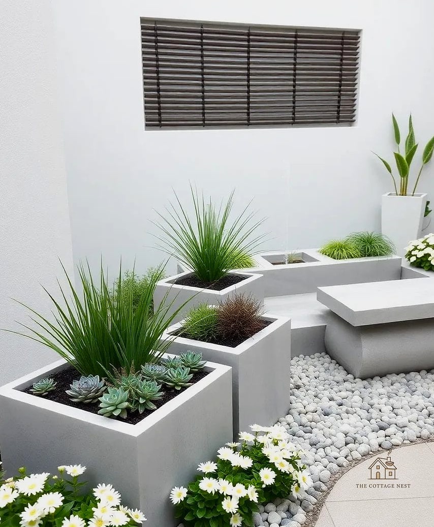 45 Stunning Corner Flower Bed Ideas You'll Absolutely Love 23 Modern Minimalist Corner Bed