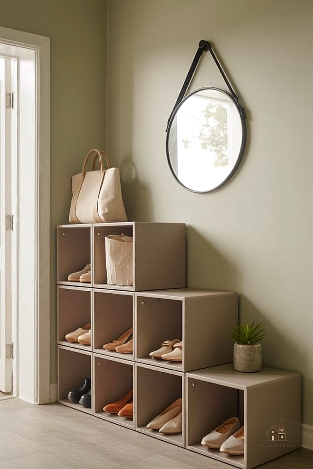 Modular Cube Storage with Hooks